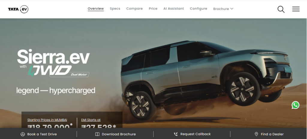 Tata Sierra Features