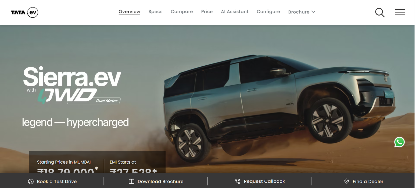 Tata Sierra Features